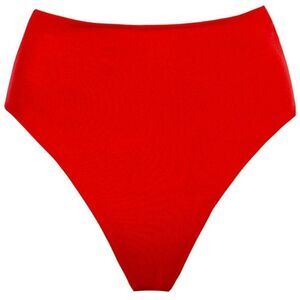 Seaqueen Swim by Discount Universe Ruby Venus High Cut Red Bikini Bottoms NWOT